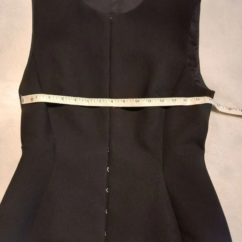 Tory Burch Hook & Eye Tunic Dress or Vest Black NWT Size 8 Sleeveless